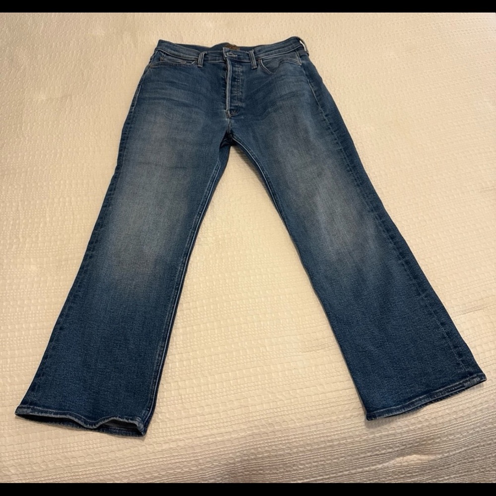 MOTHER Blue Tripper Ankle Jeans